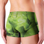 Green Lettuce Leaves Print Men's Boxer Briefs