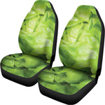 Green Lettuce Leaves Print Universal Fit Car Seat Covers