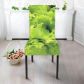 Green Lettuce Salad Print Dining Chair Slipcover
