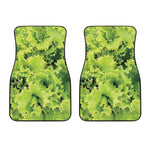 Green Lettuce Salad Print Front Car Floor Mats