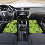 Green Lettuce Salad Print Front Car Floor Mats