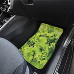 Green Lettuce Salad Print Front Car Floor Mats