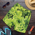 Green Lettuce Salad Print Men's Shorts