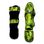 Green Lettuce Salad Print Muay Thai Shin Guard