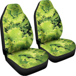 Green Lettuce Salad Print Universal Fit Car Seat Covers