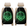Green Light Alien Print Car Seat Organizers