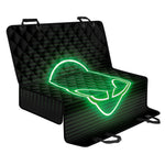 Green Light Alien Print Pet Car Back Seat Cover