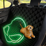 Green Light Alien Print Pet Car Back Seat Cover