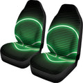 Green Light Alien Print Universal Fit Car Seat Covers