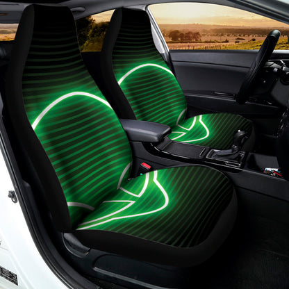 Green Light Alien Print Universal Fit Car Seat Covers
