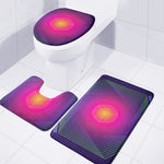 Green Light EDM Geometric Print 3 Piece Bath Mat Set