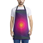 Green Light EDM Geometric Print Apron