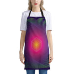 Green Light EDM Geometric Print Apron