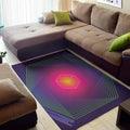 Green Light EDM Geometric Print Floor Mat