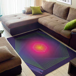Green Light EDM Geometric Print Area Rug