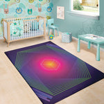 Green Light EDM Geometric Print Area Rug