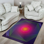 Green Light EDM Geometric Print Area Rug