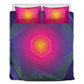 Green Light EDM Geometric Print Duvet Cover Bedding Set