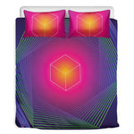 Green Light EDM Geometric Print Duvet Cover Bedding Set