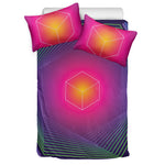 Green Light EDM Geometric Print Duvet Cover Bedding Set