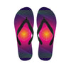 Green Light EDM Geometric Print Flip Flops