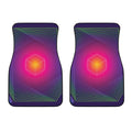 Green Light EDM Geometric Print Front Car Floor Mats