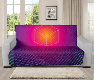 Green Light EDM Geometric Print Futon Protector