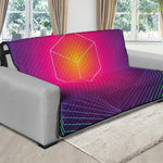 Green Light EDM Geometric Print Futon Protector