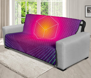 Green Light EDM Geometric Print Futon Protector