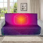 Green Light EDM Geometric Print Futon Protector