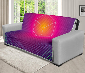 Green Light EDM Geometric Print Futon Protector