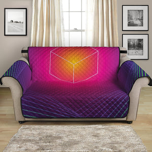 Green Light EDM Geometric Print Loveseat Protector