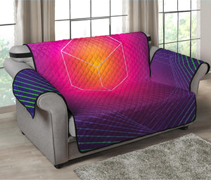 Green Light EDM Geometric Print Loveseat Protector