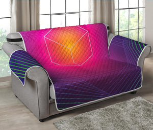 Green Light EDM Geometric Print Loveseat Protector