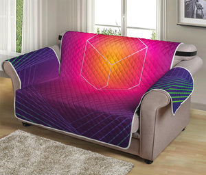 Green Light EDM Geometric Print Loveseat Protector