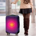 Green Light EDM Geometric Print Luggage Cover