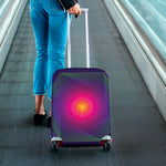 Green Light EDM Geometric Print Luggage Cover