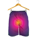 Green Light EDM Geometric Print Men's Shorts