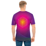 Green Light EDM Geometric Print Men's T-Shirt