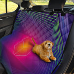 Green Light EDM Geometric Print Pet Car Back Seat Cover