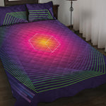 Green Light EDM Geometric Print Quilt Bed Set