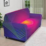 Green Light EDM Geometric Print Sofa Cover
