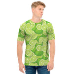 Green Lime Pattern Print Men's T-Shirt