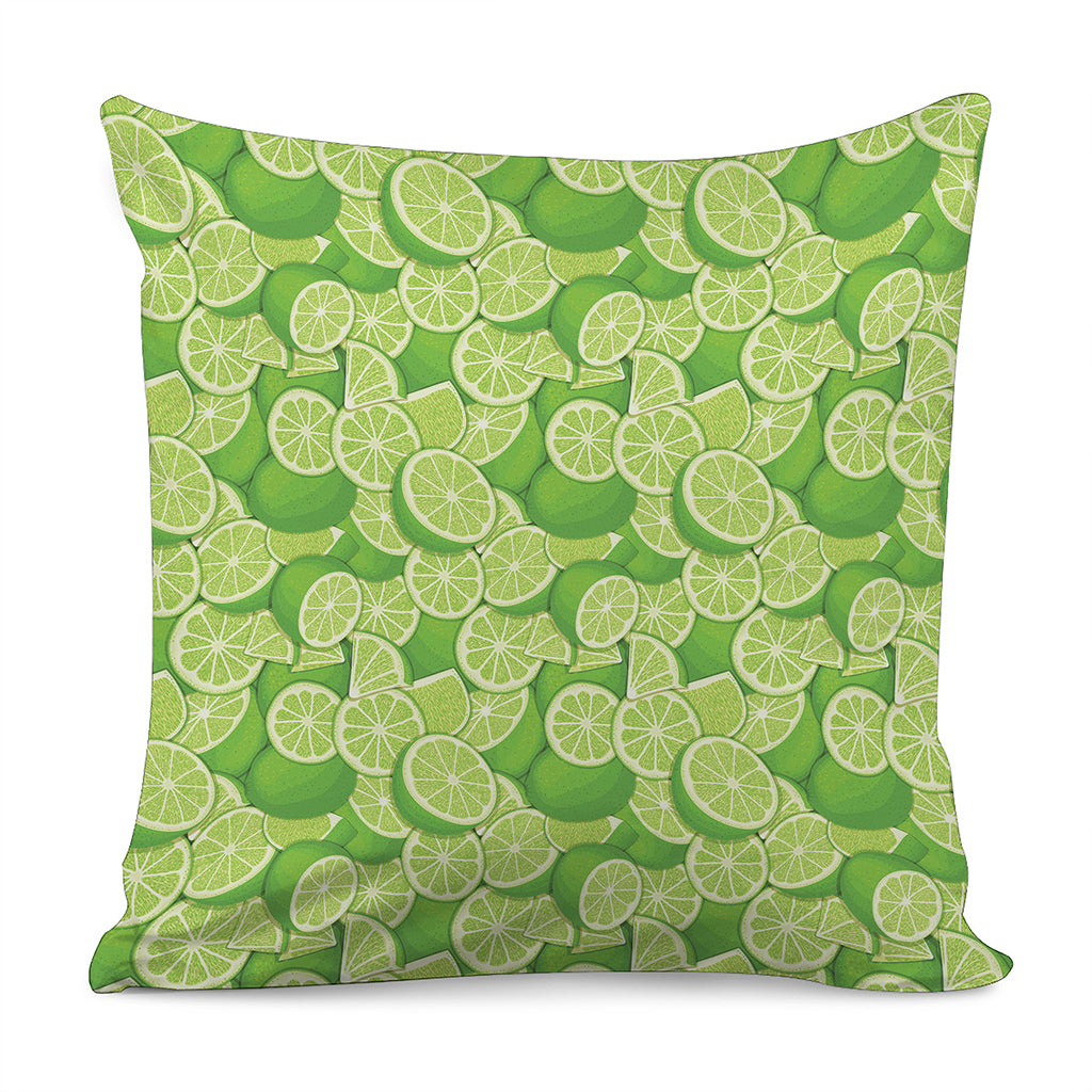 Green Lime Pattern Print Pillow Cover