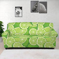 Green Lime Pattern Print Sofa Cover