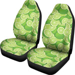 Green Lime Pattern Print Universal Fit Car Seat Covers