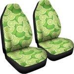 Green Lime Pattern Print Universal Fit Car Seat Covers