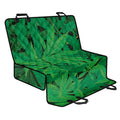 Green Marijuana Leaf Print Pet Car Back Seat Cover