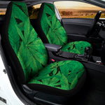 Green Marijuana Leaf Print Universal Fit Car Seat Covers