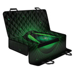 Green Masonic Eye Print Pet Car Back Seat Cover